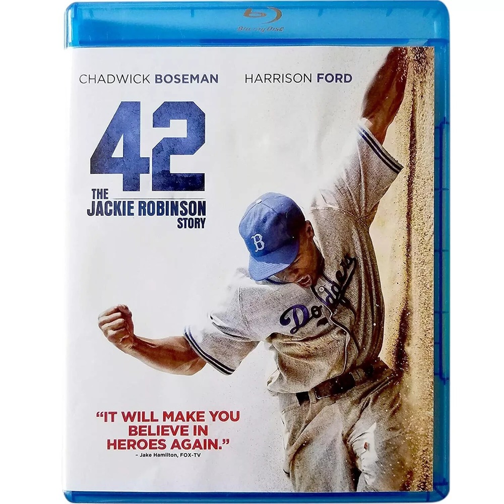 42 The Jackie Robinson Story Blu-ray DVD Chadwick Boseman Harrison Ford New